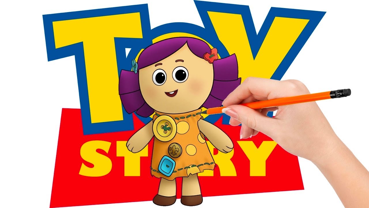 How to draw Dolly, the soft dress up rag doll from Toy Story - YouTube