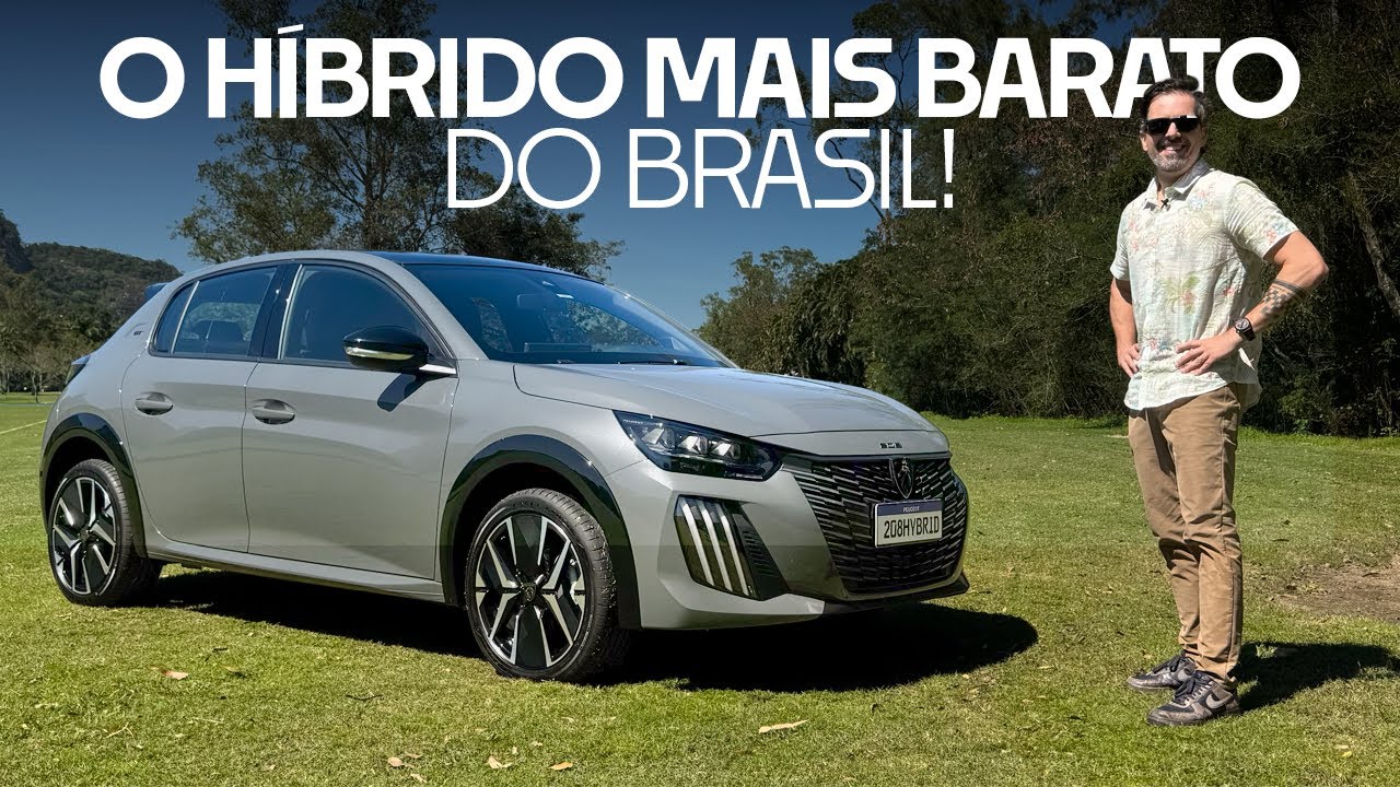 PRIMEIRO HATCH COMPACTO HÍBRIDO do Brasil: Peugeot lança novos 208 (e 2008) GT Hybrid