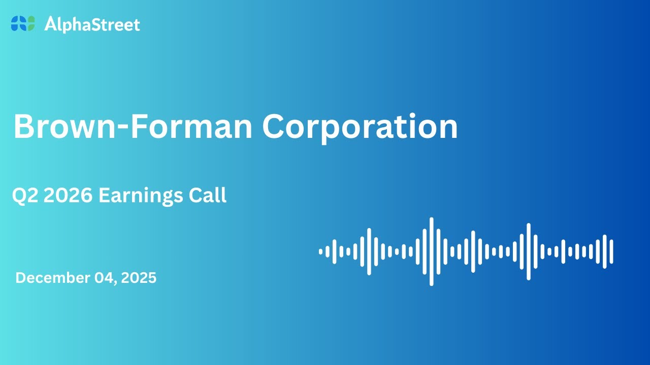 BF.B Stock | Brown Forman Corporation Q2 2026 Earnings Call