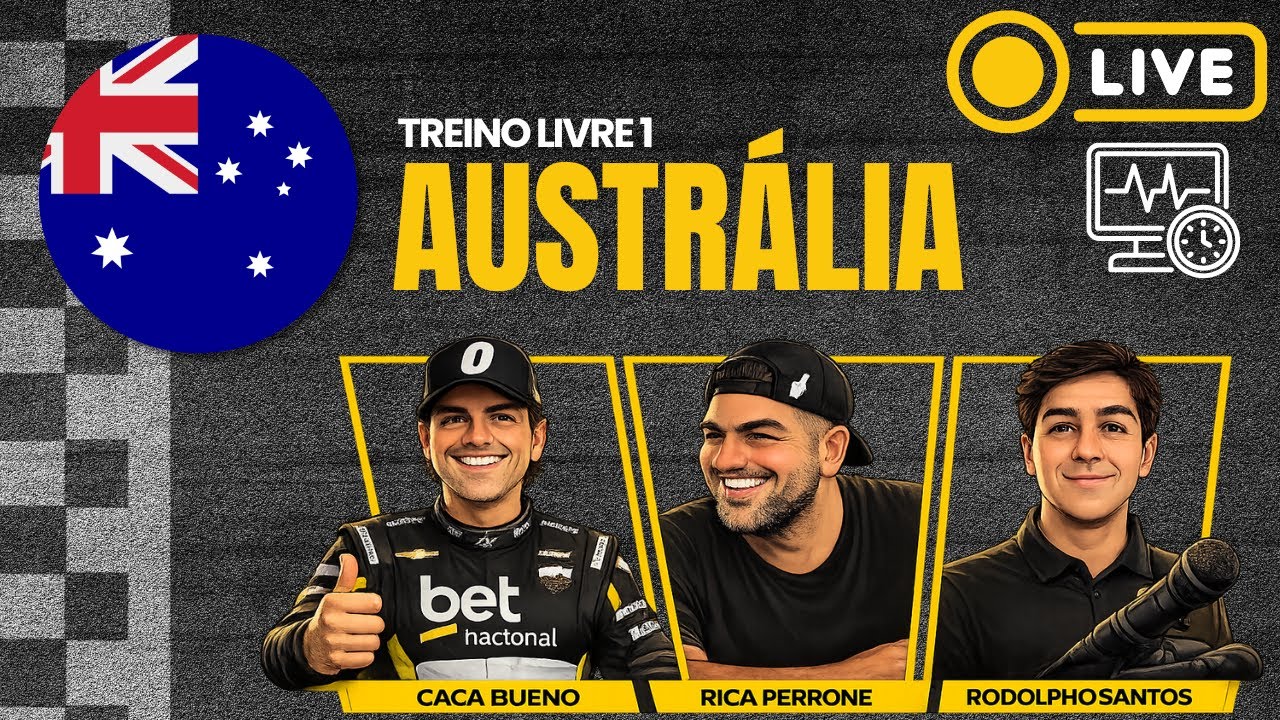 Live da F1 - Treino Livre 1 ao vivo