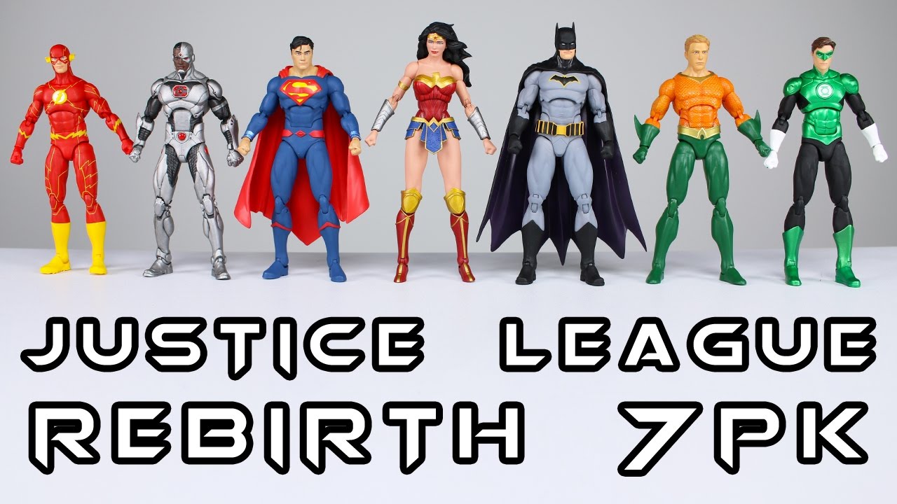 DC Icons Series Justice League Action Figure Box Set of Seven 