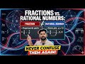 Difference Between Fraction And Rational Number #study #education #viralvideo #maths 