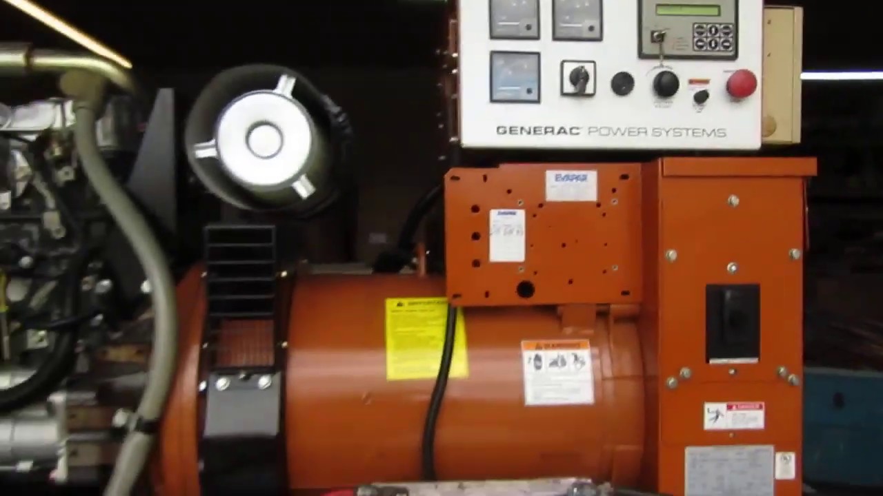 60 KW Diesel Generator Mitsubishi / Generac - YouTube