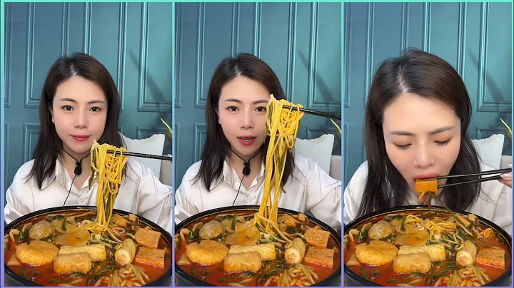 ASMR SPICY SEAFOOD BOIL MUKBANG 매운 해물찜 레시피 OCTOPUS, ENOKI MUSHROOM, NODDLES #yummy #food #eating