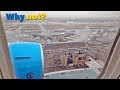 Обзор огромного аэропорта во Франкфурте на Майне при посадке. Landing Frankfurt am Main Boeing 767