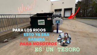 DUMPSTER DIVING♻️PARA LOS RICOS ESTO YA ERA BASURA PARA NOSOTROS ES UN TESORO😱#dumpsterdiving