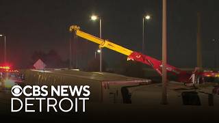 Crash at Ambassador Bridge