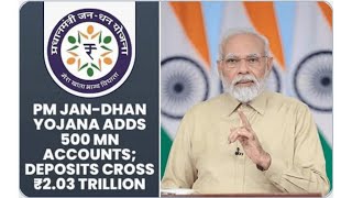 Number of Jan Dhan Accounts crosses 50 crore Number of Jan Dhan Accounts crosses 50 crore