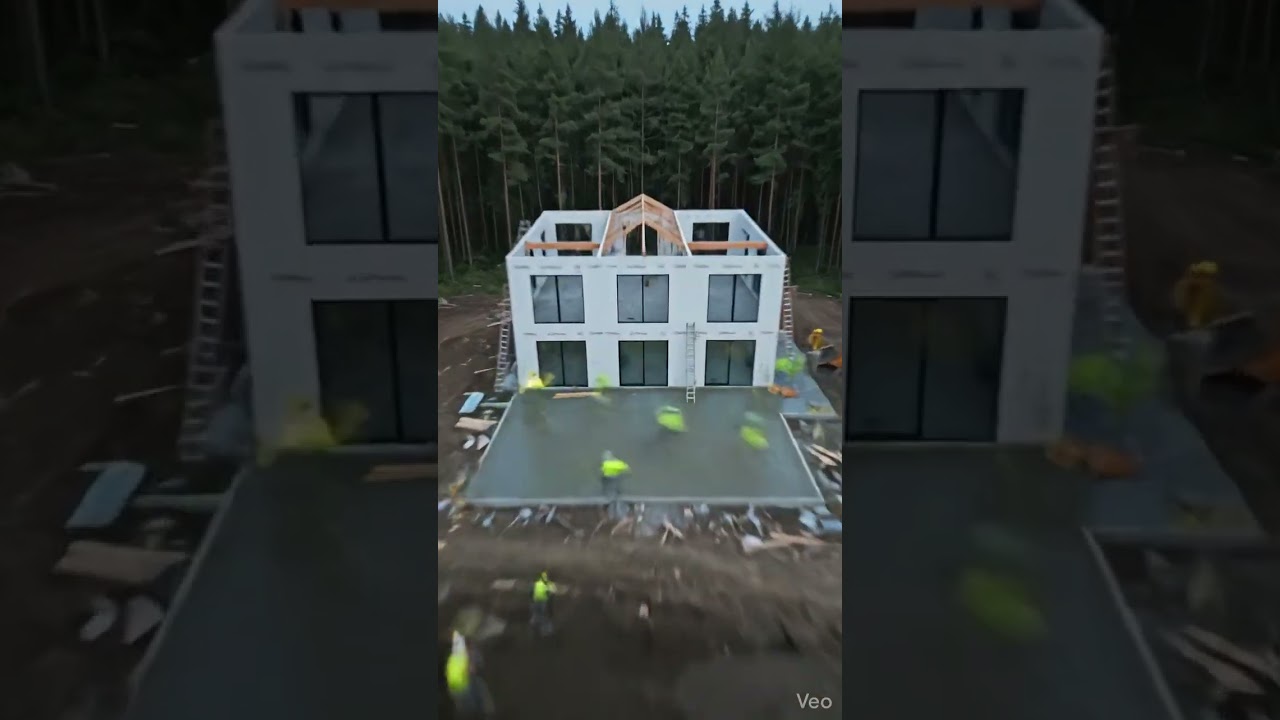 Modeern house timelapse 