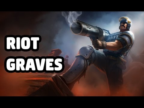 RIOT GRAVES SKIN SPOTLIGHT - LEAGUE OF LEGENDS - YouTube