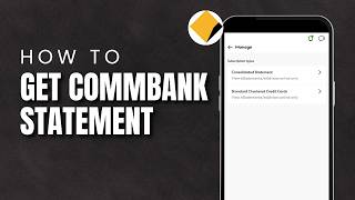 How to Get Bank Statement on CommBank App | Download PDF Statement 2026