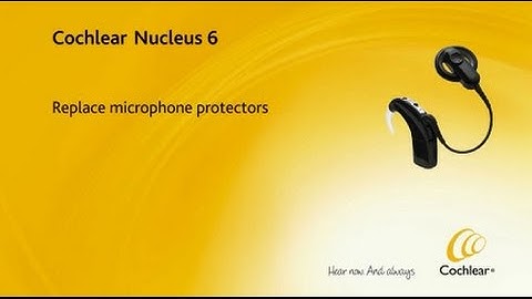 Replace microphone protectors - Nucleus 6