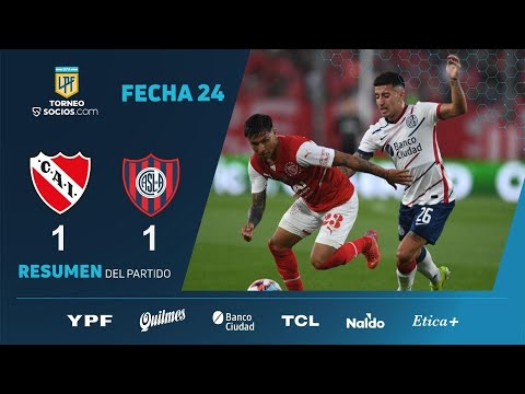 #TorneoSocios | Fecha 24 | resumen de Independiente - San Lorenzo