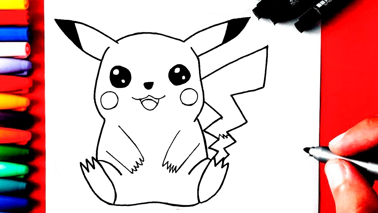 CÓmo Dibujar A Pikachu Kawaii Youtube