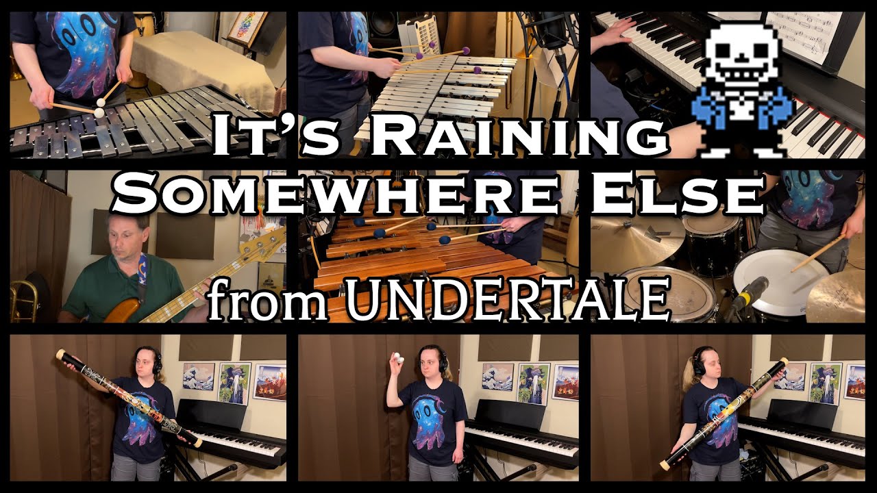 It's Raining Somewhere Else - UNDERTALE (Percussion Ensemble Cover) | V-Ron Media ft. @vwtrombone50