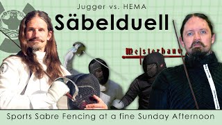 Sabre Fencing: HEMA vs. Jugger fencers, blade breaks! @Jugger_Coach