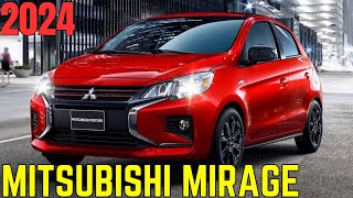 What's new for the 2024 Mitsubishi Mirage? | What kind of vehicle is the 2024 Mitsubishi Mirage? |