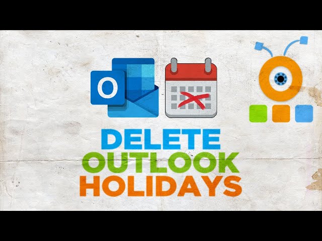 How to Delete Outlook Holidays - YouTube