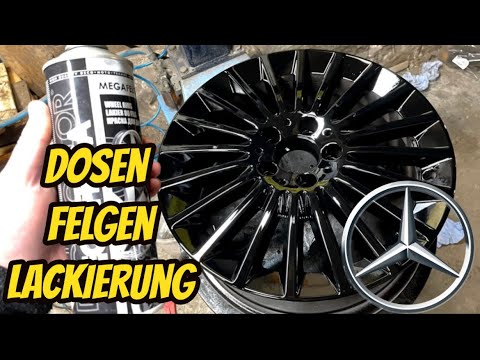 Mercedes Felgen mit der Dose Lackieren!!🤔👀 C-Klasse W205 - YouTube