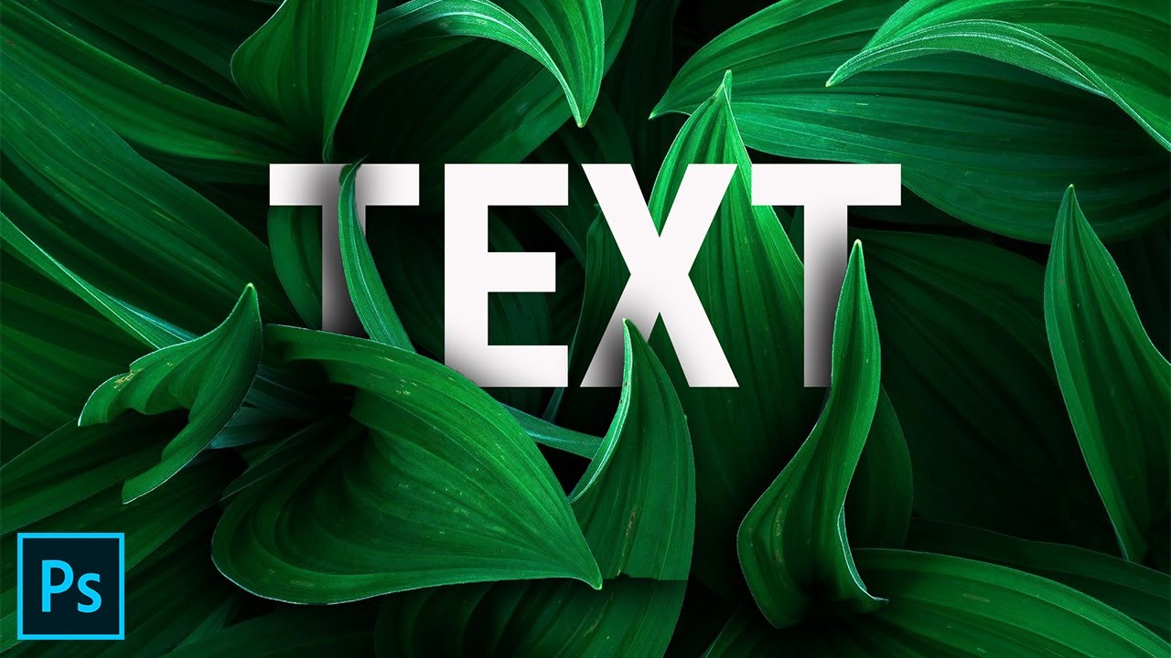 Leaves Text Effect in Photoshop Tutorial|Text Effect|Letter Effect| Taiful360