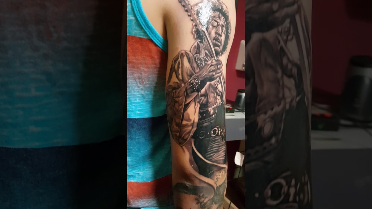 Jimi hendrix tattoo! - YouTube