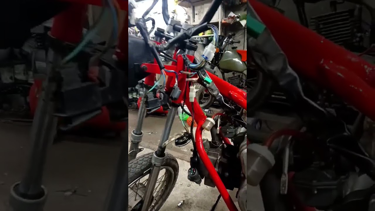 переделка зид пилот 50 2т на 4т мотор . проводка от скутера патрон 110# мопед 