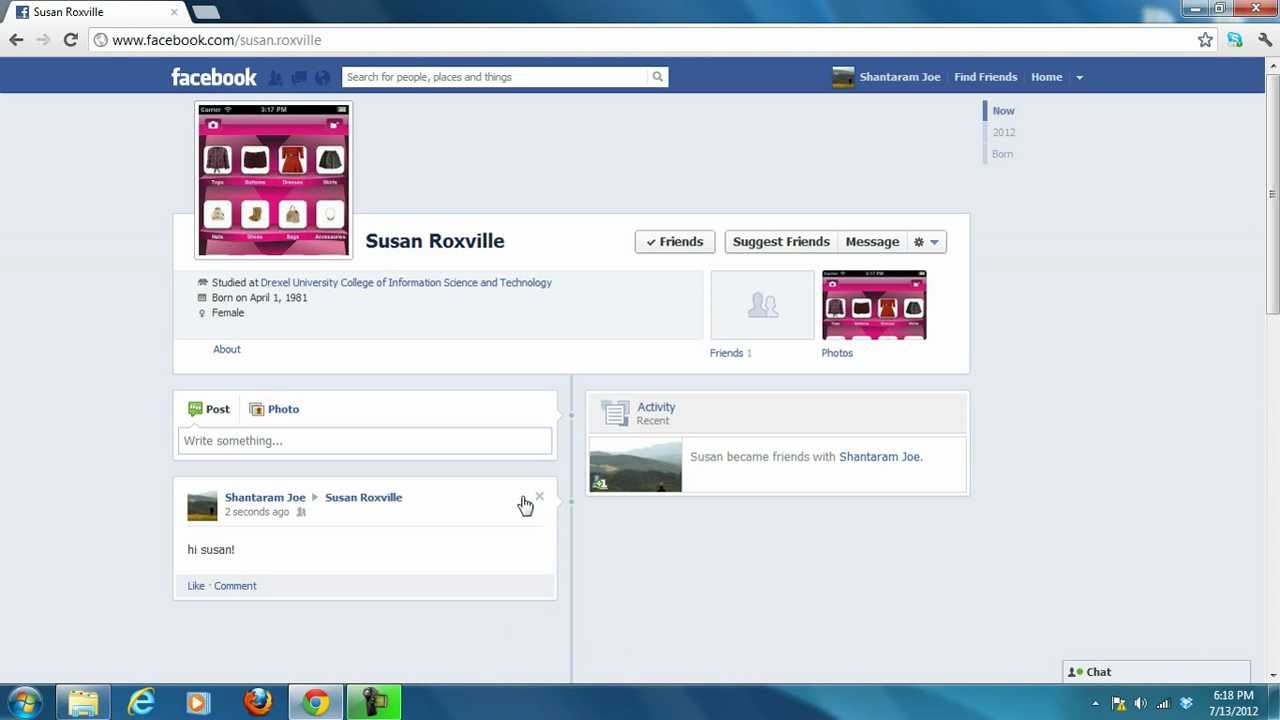 How to message a friend on Facebook YouTube