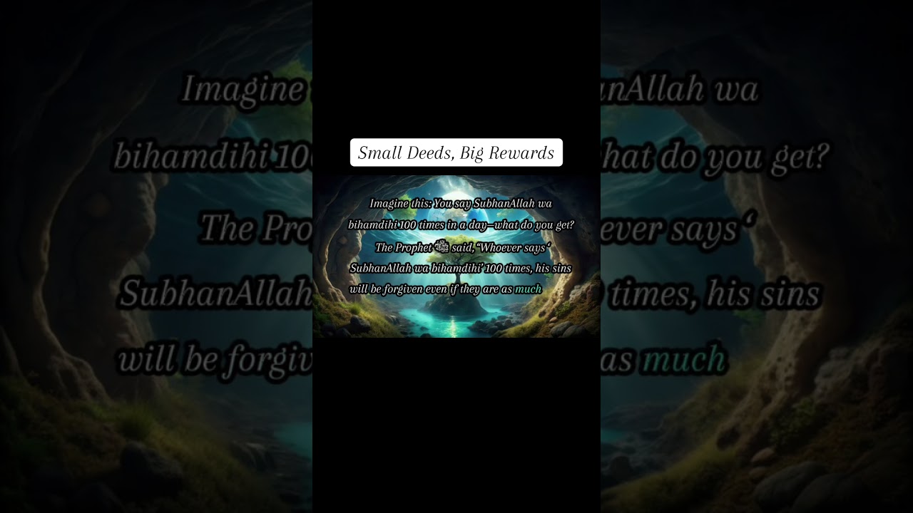 Small Deeds, Big Rewards 