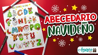 COMO HACER UN ABECEDARIO NAVIDEÑO | ABECEDARIOS TEMATICOS | ABECEDARIOS CREATIVOS | Amoroso Regalos