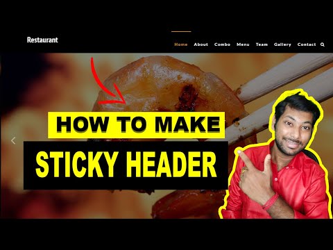 How to Make a Sticky Header || Create a Sticky Navbar After Scroll? || Make Sticky Header without Js