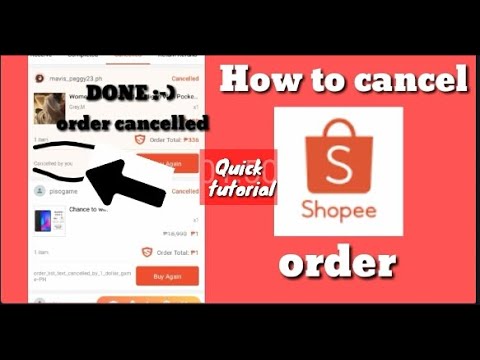 Cancel Shopee Order Quick Tutorial Shopee Youtube