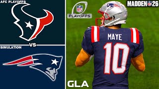 Patriots vs. Texans Simulation - AFC Divisional Playoffs - Madden 26 PS5 Gameplay