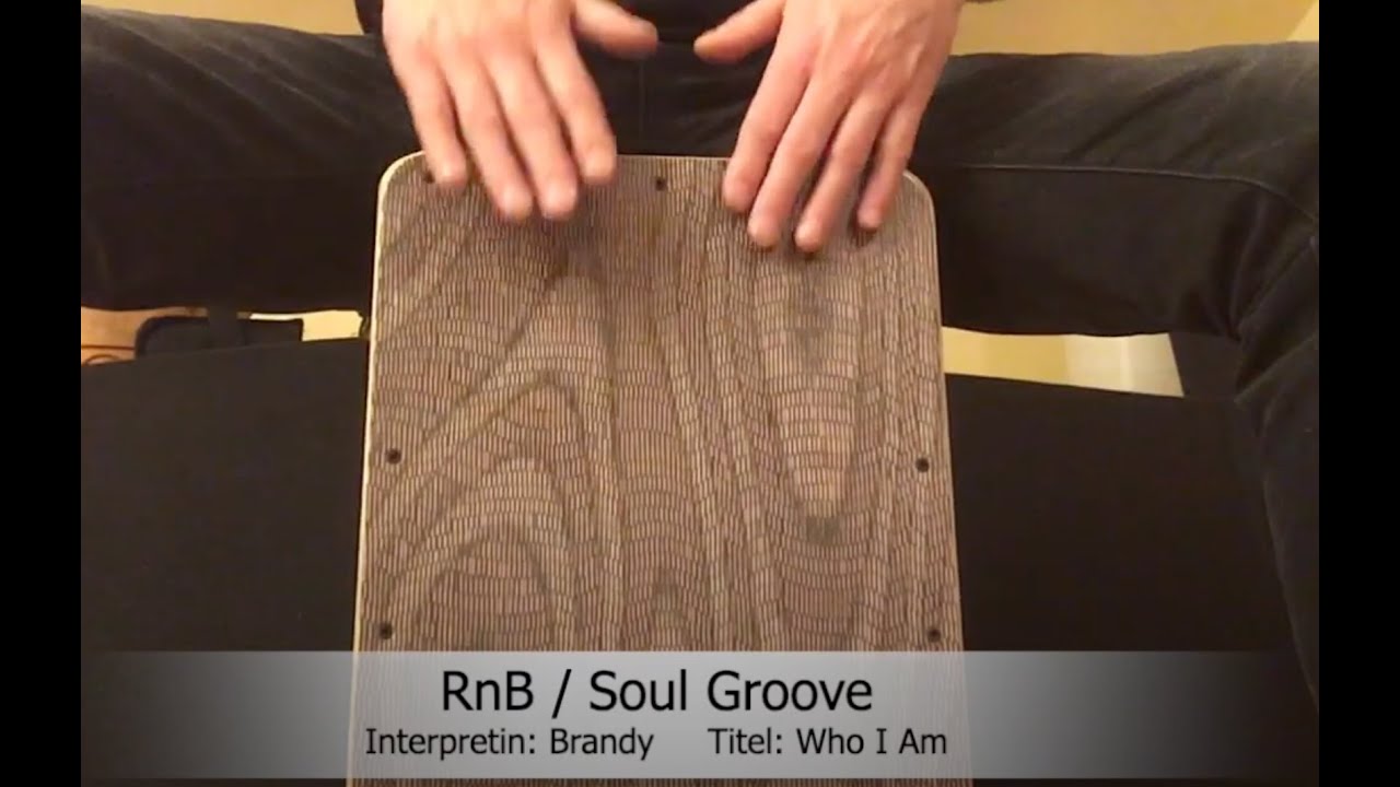 Cajon Groove RnB Soul, einfacher Rhythmus für Anfänger. Tutorial Lesson