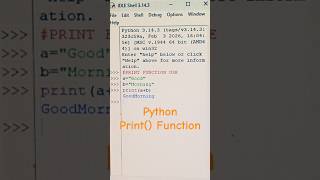 Print Function Use Python Programm | #python #pythonprogramming #print