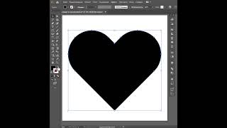 Самый простой способ нарисовать сердечко в Adobe Illustrator + классный эффект  #adobeillustrator