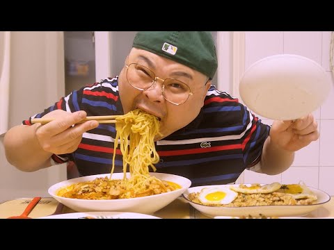 「혼밥 가이드」<strong>파닭꼬치</strong>,짬뽕│배고파...😁Mukbang Eatingshow [Chicken skewers,Fried rice,Jjamppong]