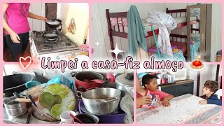 ✨️LIMPEI A CASA/CAFÉ DA MANHÃ E ALMOÇO PARA ÀS CRIANÇAS🧹🍝