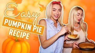 Quick And Easy Pumpkin Pie! | The Nolan Twins
