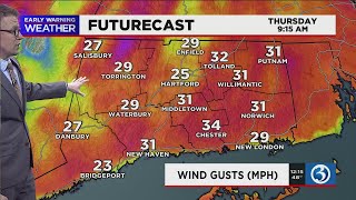FORECAST: Big temperature swings, and a gusty wind