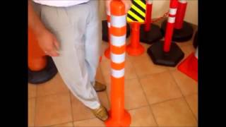 40 Surface Mounting Delineator Post w/ 4x Reflective Collars