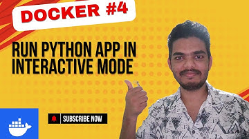 How to run container in interactive mode ? #docker #devops #python #programming