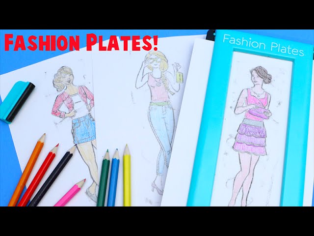 Tomy Vintage Fashion Plates Kids Designer Clothing Kit - Dailymotion Video