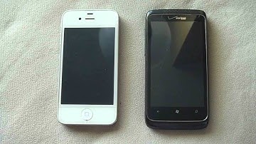 Boot Time Test Comparison Iphone 4s vs HTC Trophy