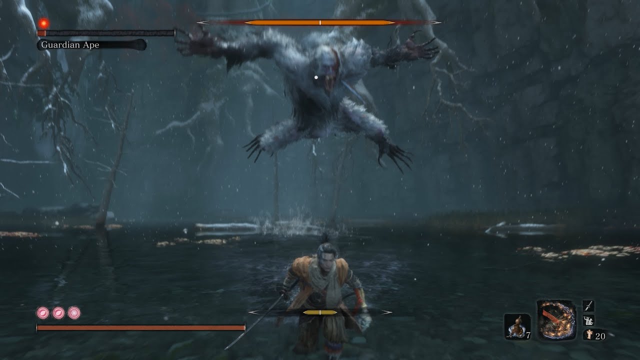 Sekiro - Ninja VS King Kong - Guardian Ape Boss Fight