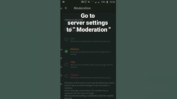 How to setup Moderation level to Low in Discord Mobile #roduz #discord #moderation #how #howto