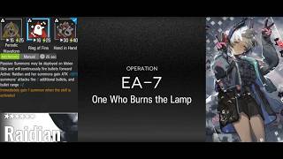 (EA-7) Trust farm, Raidian +2 Lv1 Operator (Arknights : One Who Burns the Lamp)