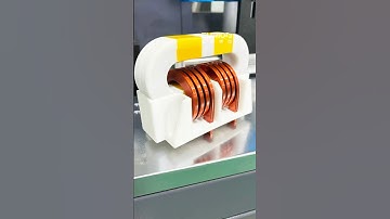 Flat wire winding solutions for common mode inductors and PV inverter coils. #coppercoil #machine