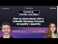 [Masterclass with Manuel Hartmann] Content &amp; Founder-Led Sales: Close deals with a LinkedIn Strategy