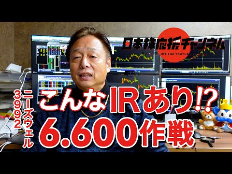 こんなIRあり！？ニーズウェル(3992) の「6.600作戦」