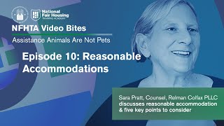 NFHTA Video Bites: AA: Episode 10: Reasonable Accommodations